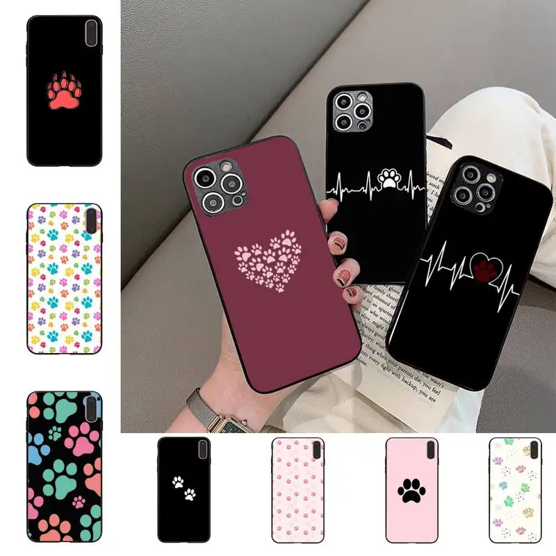 

Super Cute Cartoon Cat Paw Phone Case For iPhone 11 8 7 6 6S Plus X XS MAX 5 5S SE 2020 XR 11 pro DIY capa