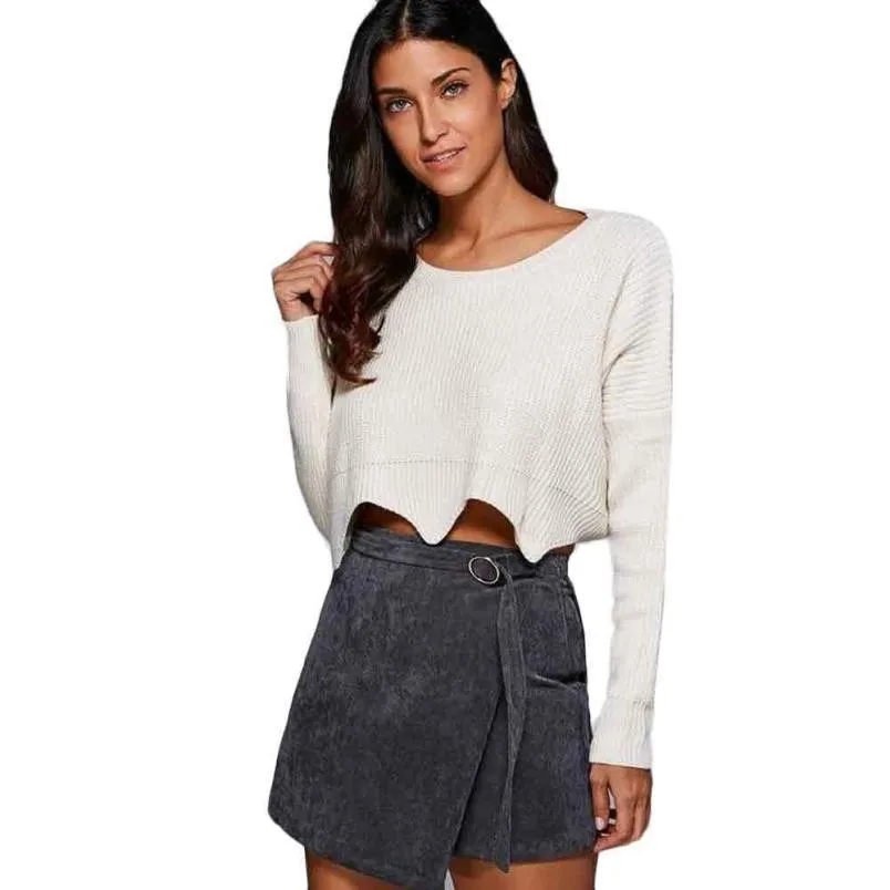 Женская винтажная Вельветовая мини юбка асимметричная бесшовная стрейчевая