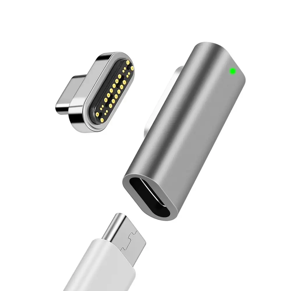 Магнитный Переходник USB C 9 контактов 20 24-контактный разъем PD 100 Вт Быстрая зарядка