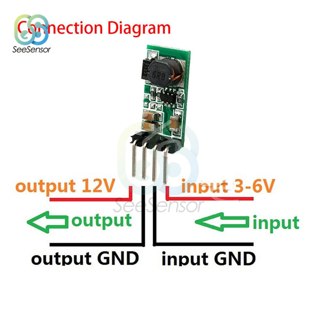 Повышающий Регулируемый преобразователь напряжения постоянный ток 3 В 7 в 5 6 12 |