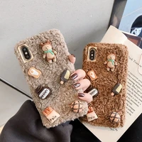 3d cartoon bear phone case for samsung a70 s9 s9plus s10 all inclusive shell for samsung note9 note10 note20 soft phone cover