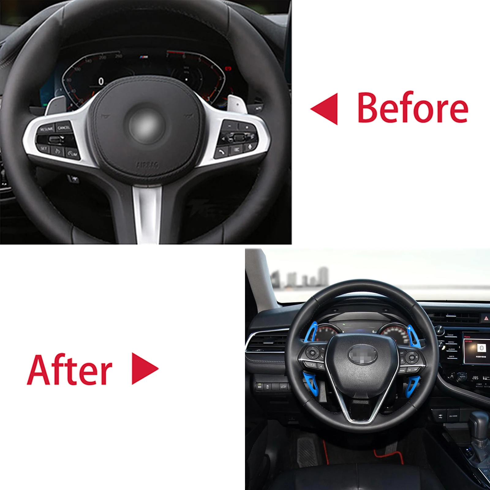 Алюминиевый Рычаг переключения передач на рулевое колесо 2 шт. удлинитель для Toyota