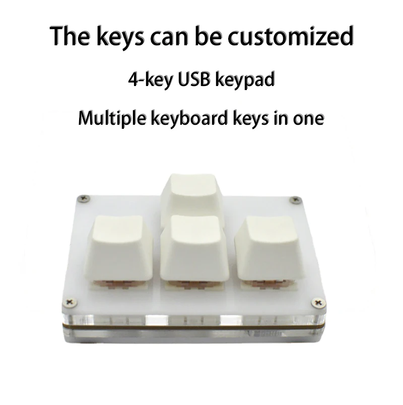 

4 Key Micro USB Function Keyboard For Arrow Keys Mechanical Keyboard Self Setting Defination Custom Keycap With Software