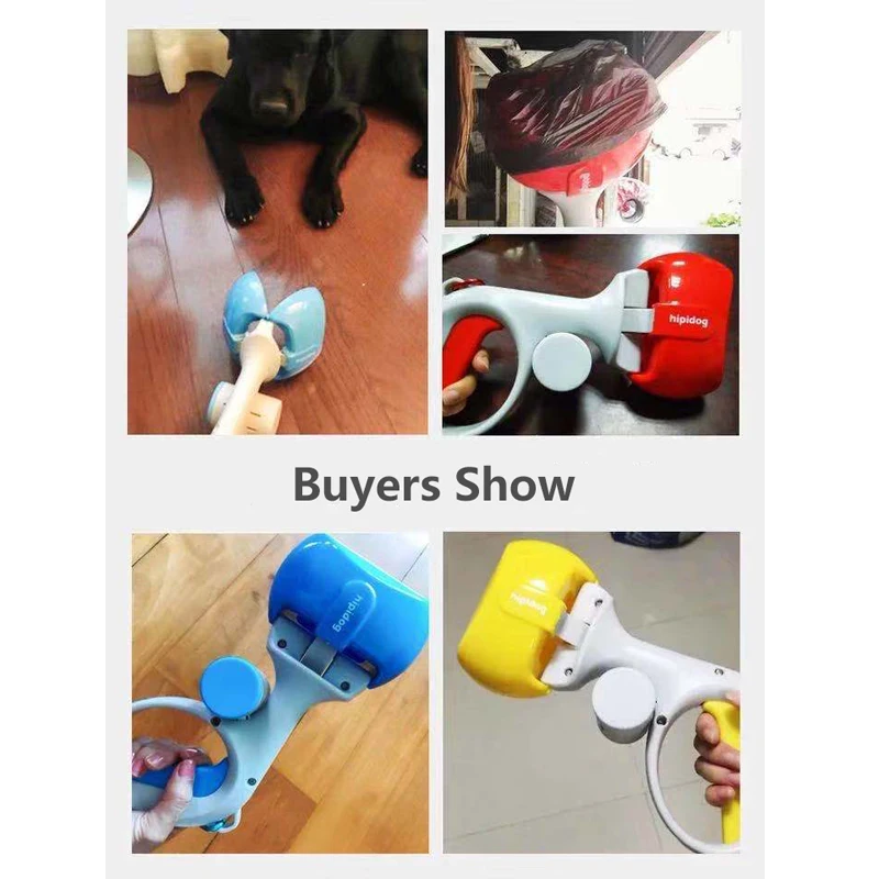 Портативный очиститель мусора с длинной ручкой для домашних питомцев HIPIDOG Pooper 1