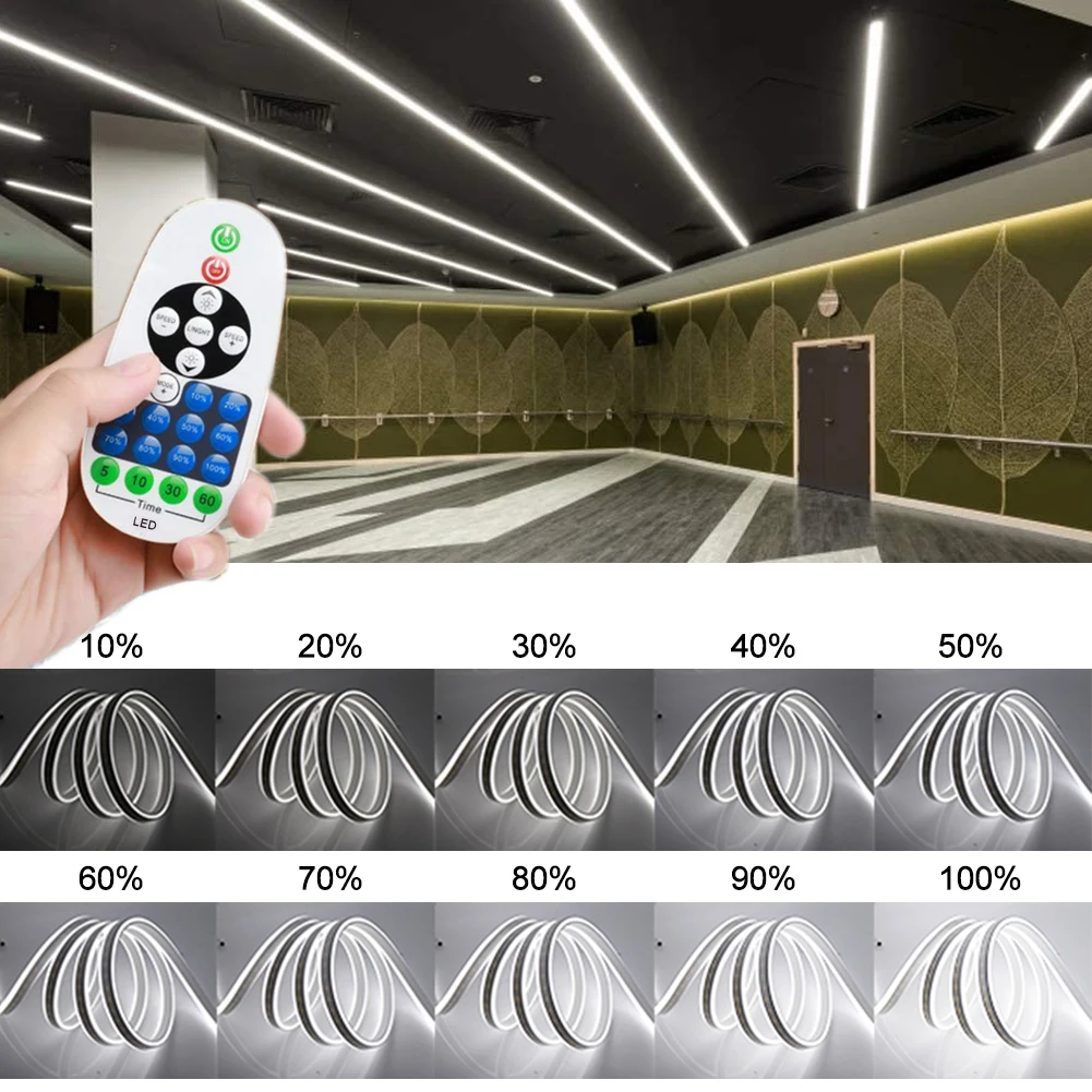 

Dimmable Neon Light 220V 2835 Flexible Neon Ribbon Night Lamp 120Leds/M Outdoor Waterproof Neon Sign Remote Control Neon Rope