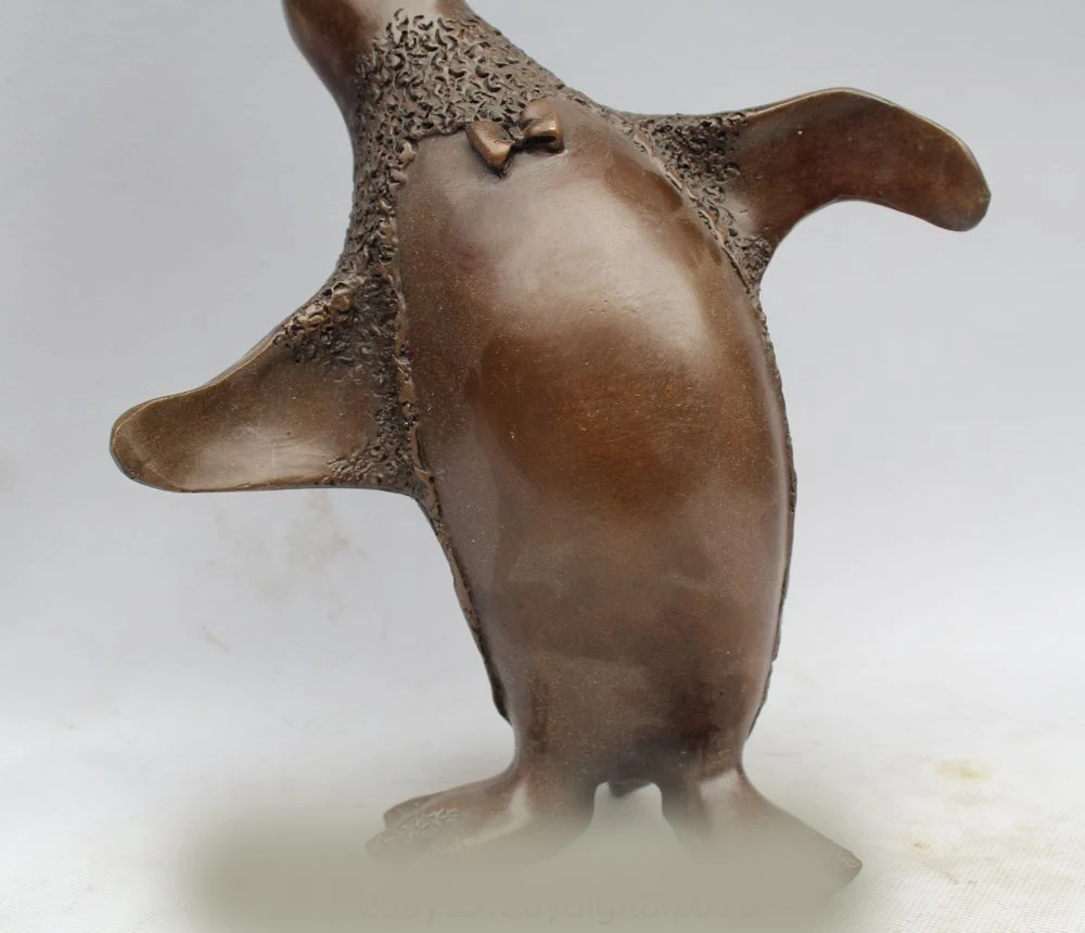 10 &quotКитайский фэншуйская бронза Art Zoo Южный полюс птицы Пингвин анималистическая