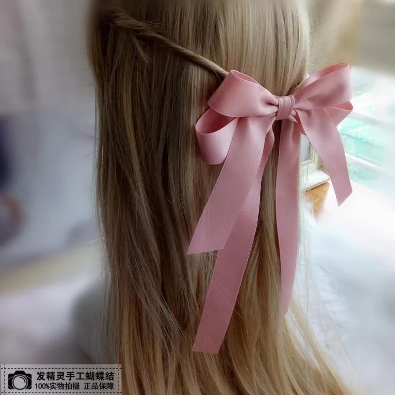 

Jewelry handmade large bow hairpin hair accessories boutique Korea clip hairpin top clip spring clip
