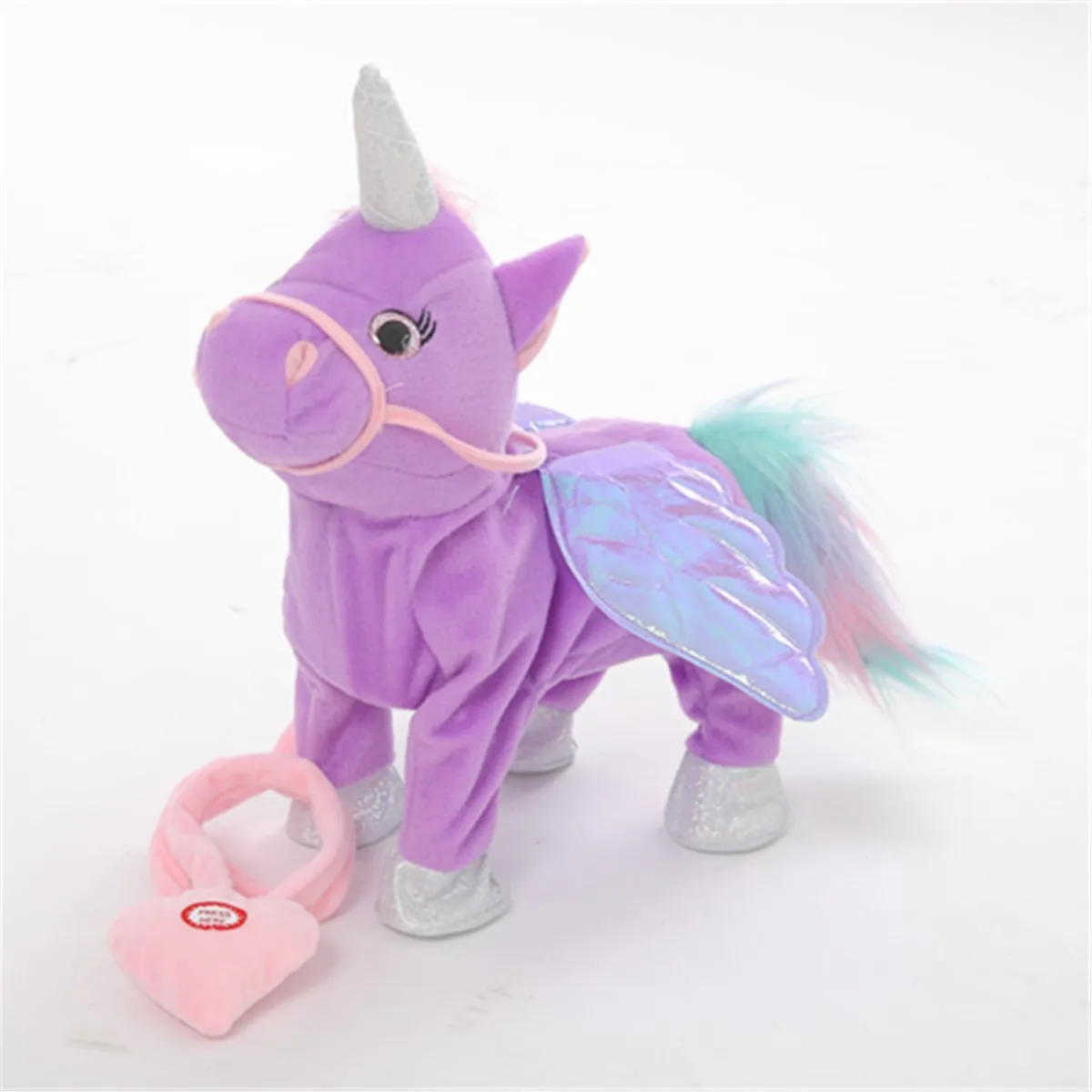 

Plushie Unicorn Stuffed Animals Toy Electric Unicorn Pegasus Doll Can Walk and Sing Unicorn Doll
