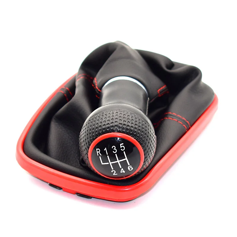 6 speed 23 мм Volkswagen VW Golf 4 Характеристическая вязкость полимера MK4 GTI R32 Bora Jetta 5-скорость черно-белый Palanca изменения организовать 1999-2004 - Название цвета: 6 speed