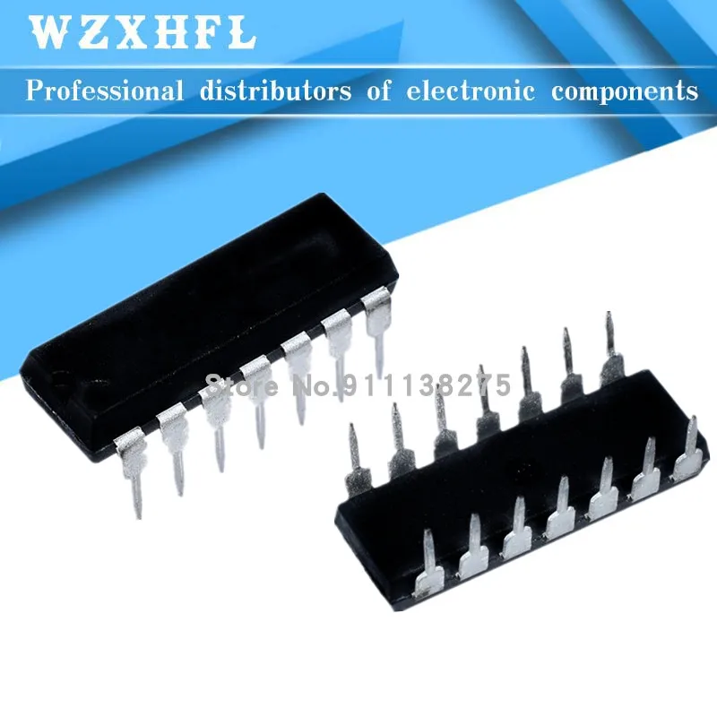 10 шт./лот CD4093BE CD4093 HEF4093/HCF4093 DIP-14 4093BE Schmitt trigger IC | Электронные компоненты и