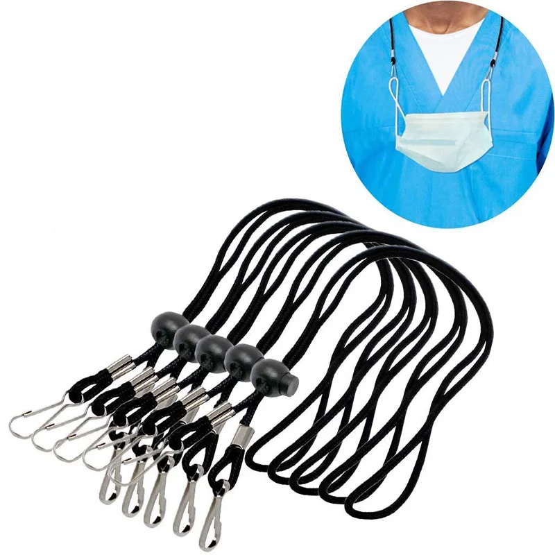 3 шт. Регулируемая пряжка эластичная маска для лица ремешок удобный и держатель