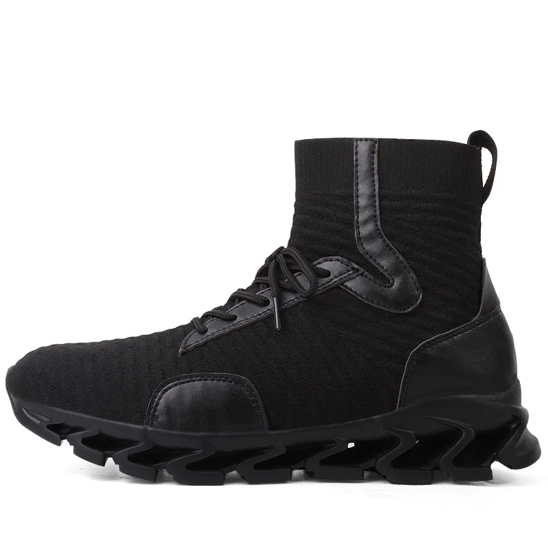 Высокие кроссовки для бега мужские носки спортивные ботинки мужчин уличные