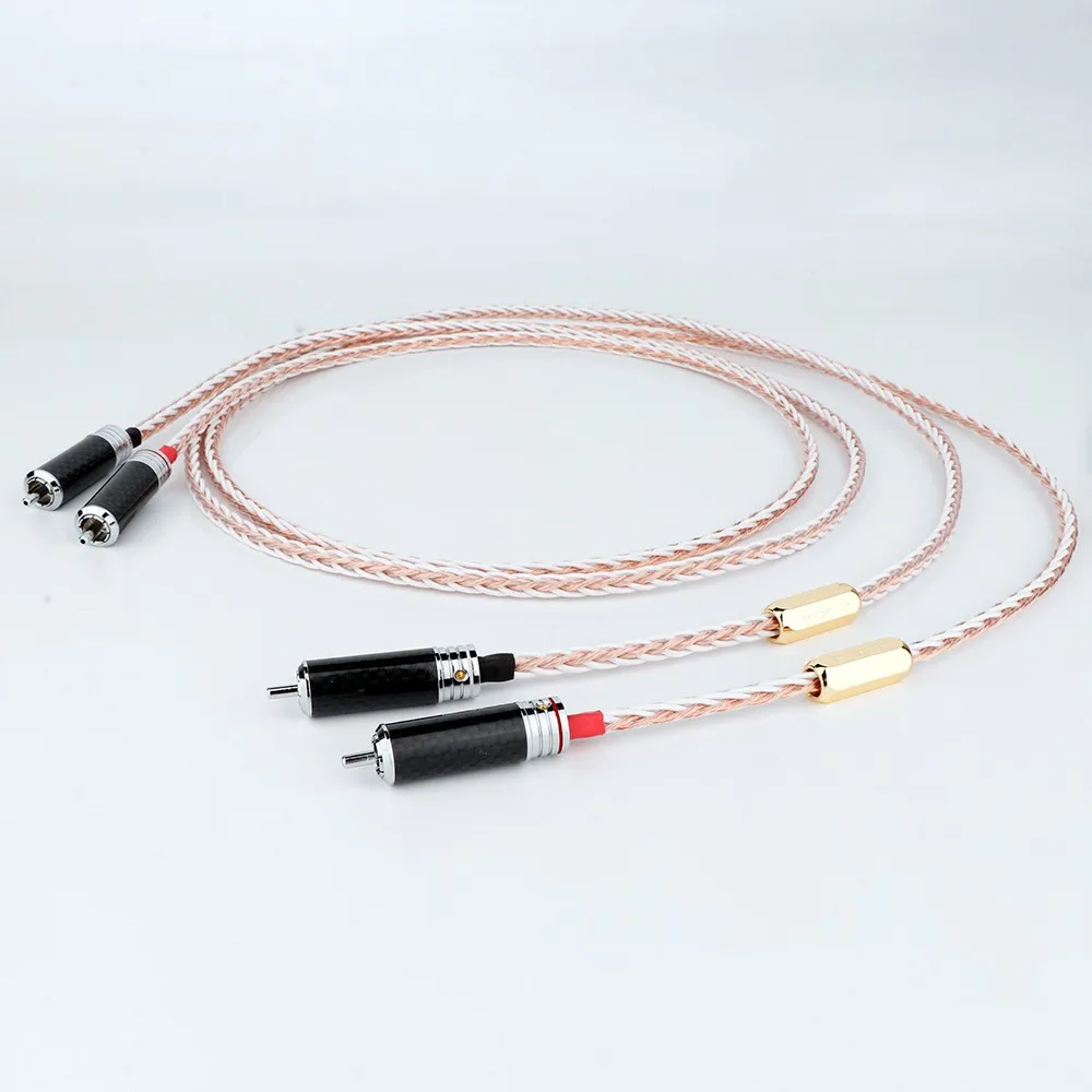 Цена по прейскуранту завода пара 4TC 4 ядра твист RCA аудио кабель с черным