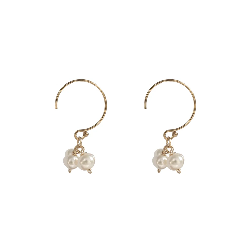 Женские серьги подвески Lii Ji из натурального жемчуга с пресноводным жемчугом 14 к