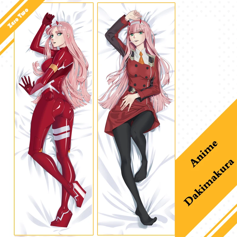 Anime Dakimakura Darling in Franxx Zero Two 002 federa per cuscino avvolgente federa per cuscino biancheria da letto per la casa