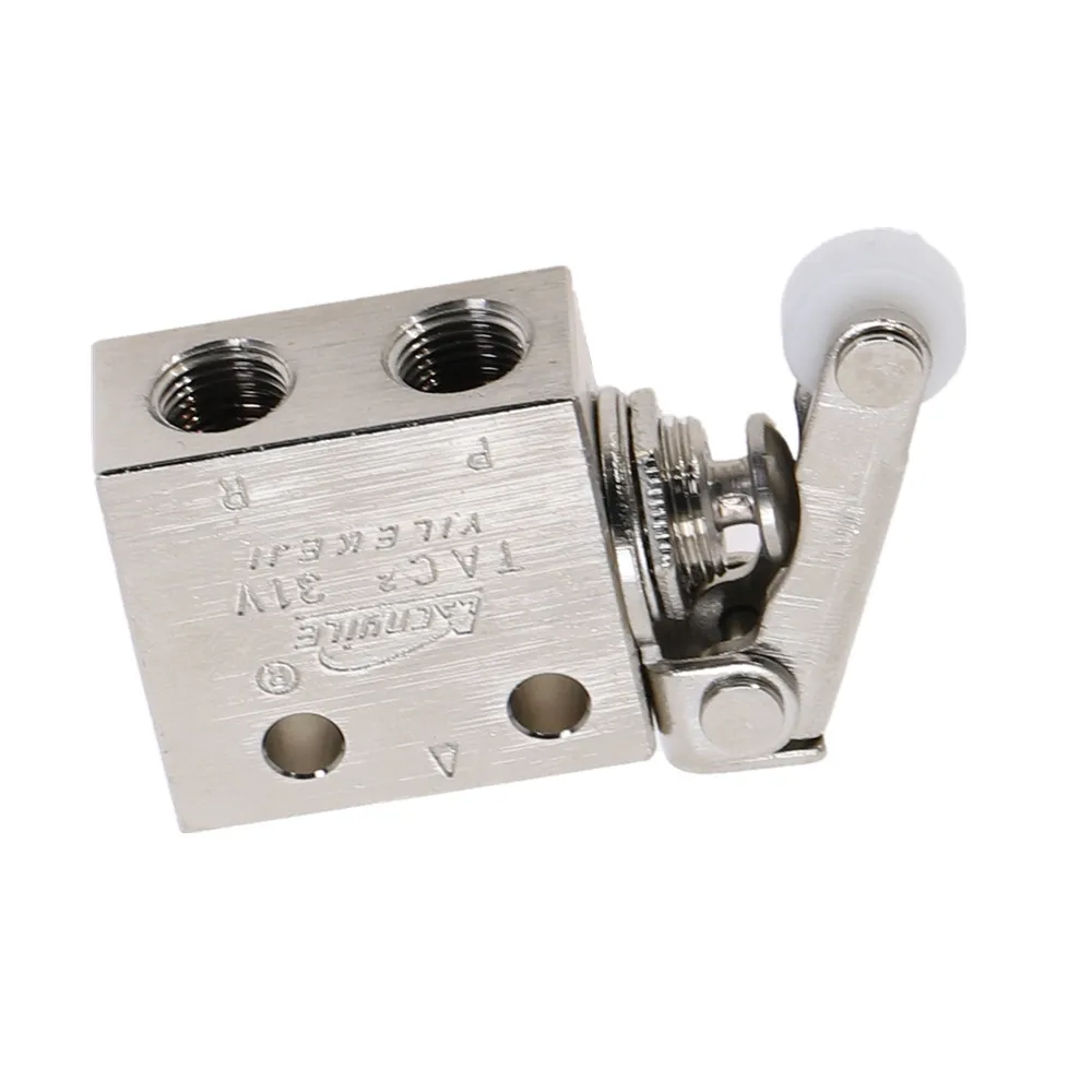 1/8 &quotBSP с резьбой воздуха Пневматический 2 Позиция 3 Way Roller Lever механический клапан