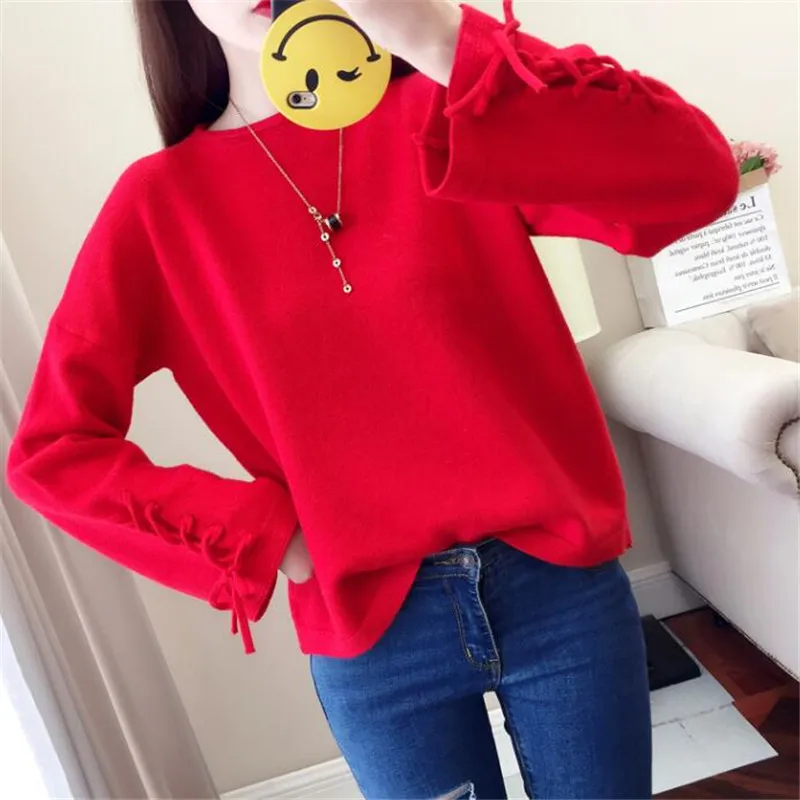 2019 осень-зима новый свитер женский с длинным рукавом толстый теплый свободный