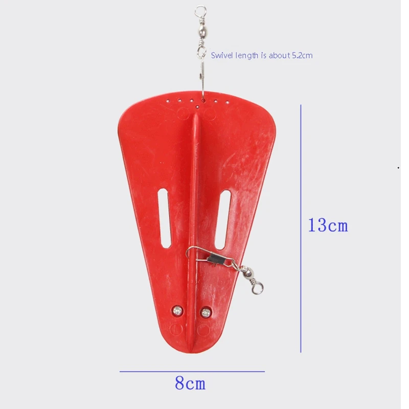 

2 Pieces Diving Board Fishing Trolling Adjustable Artificial Bait Diver Plate Lead Swivel Fishing Tool Accessories