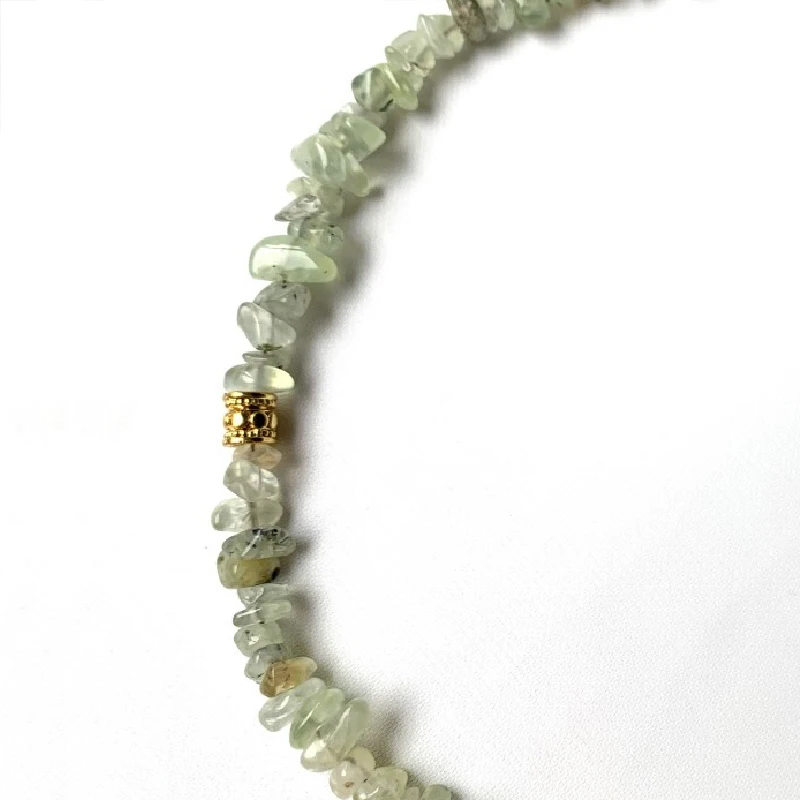 2022 New Irregular Green Stone Necklace Creative Trendy Gold-color Accessories Embellishment For Man Women Natural Collar | Украшения и