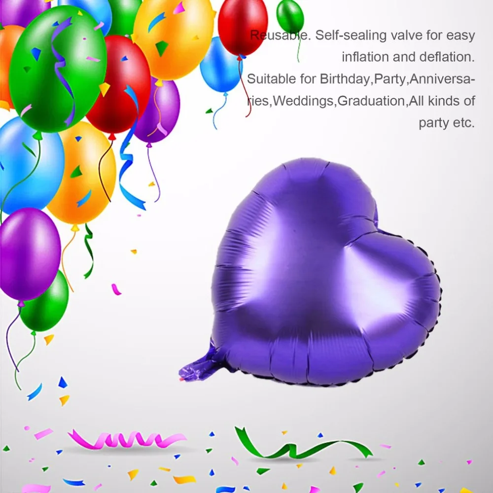 10 дюймов фольгированные воздушные шары в форме сердца майларовые на открытом