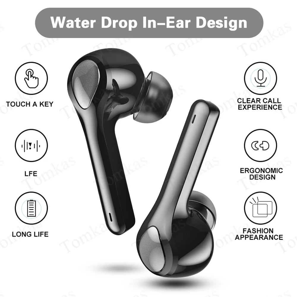 TWS Air улучшенные Bluetooth наушники Беспроводные водонепроницаемые спортивные