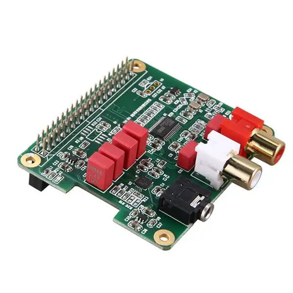 

Suitable for Raspberry Pi HIFI DAC Audio Expansion Board PCM5122 Chip Compatible with 3B+/3B with Shell