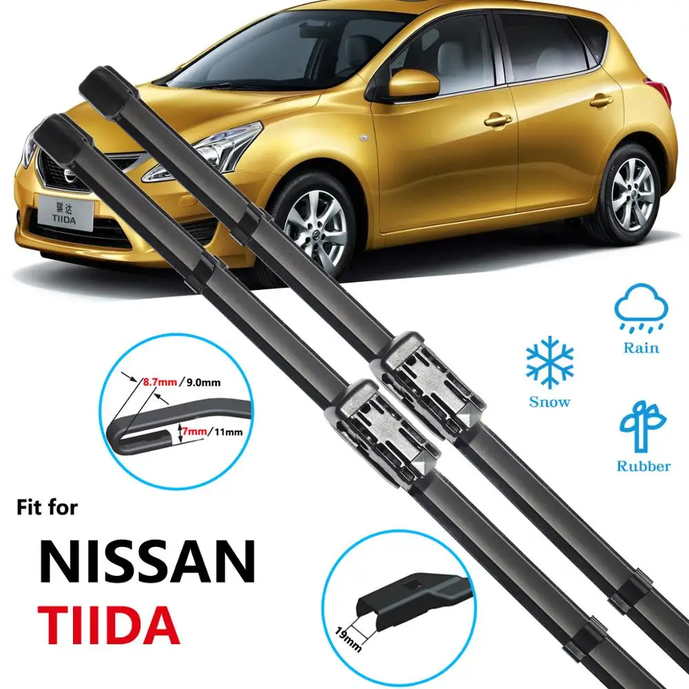 Для Nissan Tiida C11 C12 C13 2004 ~ 2018 Щетка стеклоочистителя автомобильные аксессуары