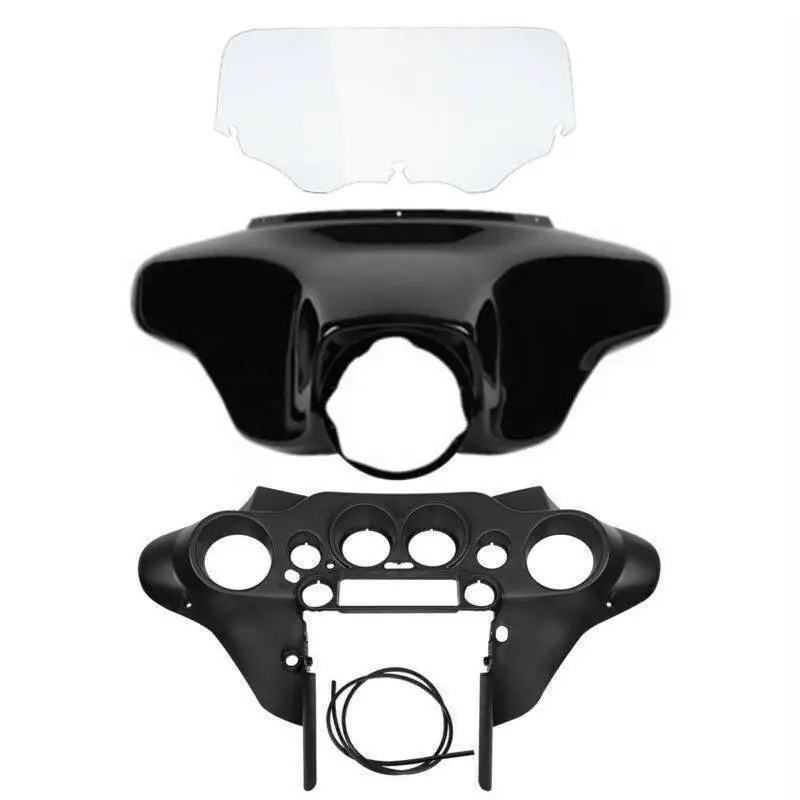 Лобовое стекло мотоцикла 8 &quot внутренняя обтекаемая батарея для Harley Touring Road King