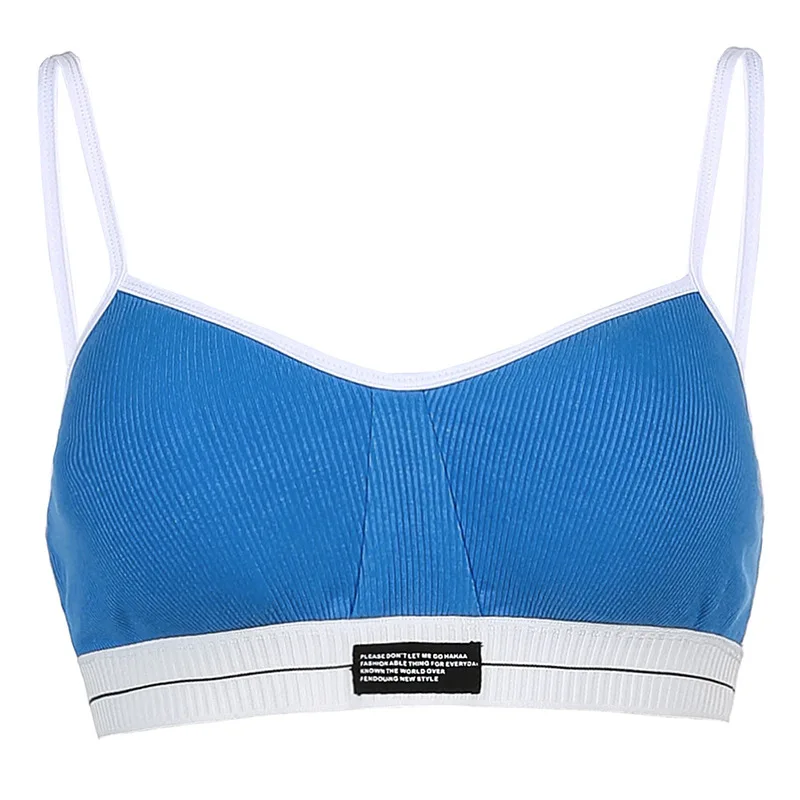 

Sports Style Two-piece Vest with a Bra and Suspend Suit Underwear Sexy European and American Girls Leisure Cup Shape Strap Type