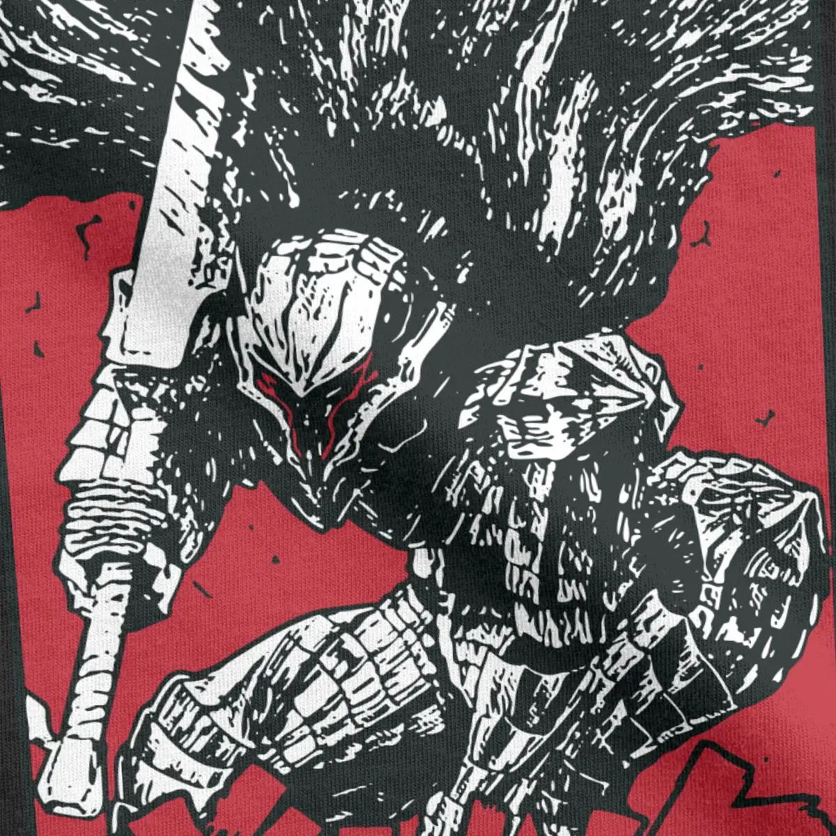 Японской манги Берсерк кишки футболки для мужчин 100% хлопковые мечника Gatsu Аниме