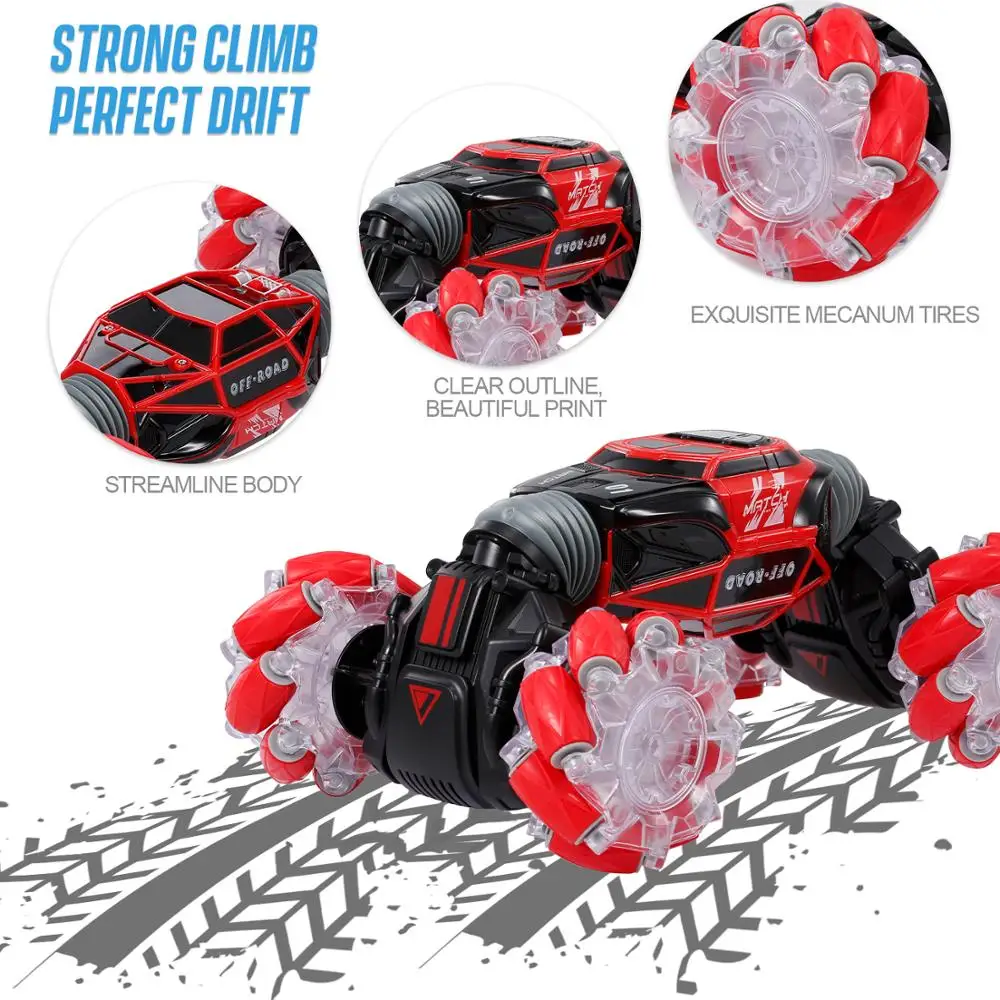Набор 4WD RC Stunt автомобилей часы жест Сенсор Управление деформируемая игрушка