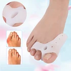 1 пара, силиконовый гель для пальцев ног, сепаратор пальцев ног, корректор бурсита, шина для ног, выпрямитель большого пальца, вальгусная деформация коррекция ортопедии