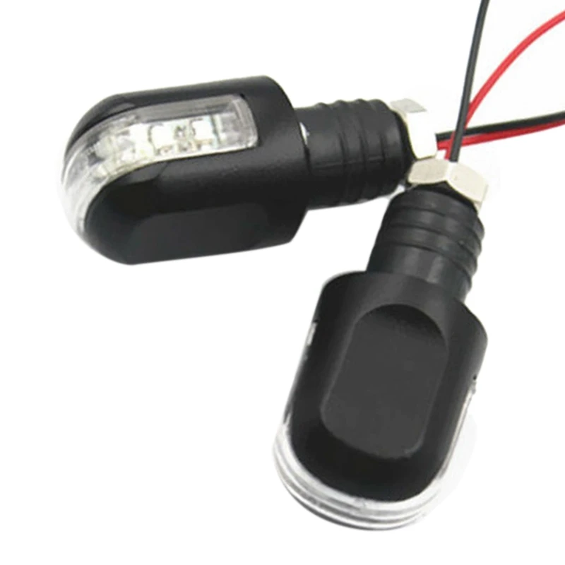 

Motorcycle Handle Bar End LED Turn Signals Amber Light 12V Flasher Indicator Lamp for Honda Yamaha Kawasaki