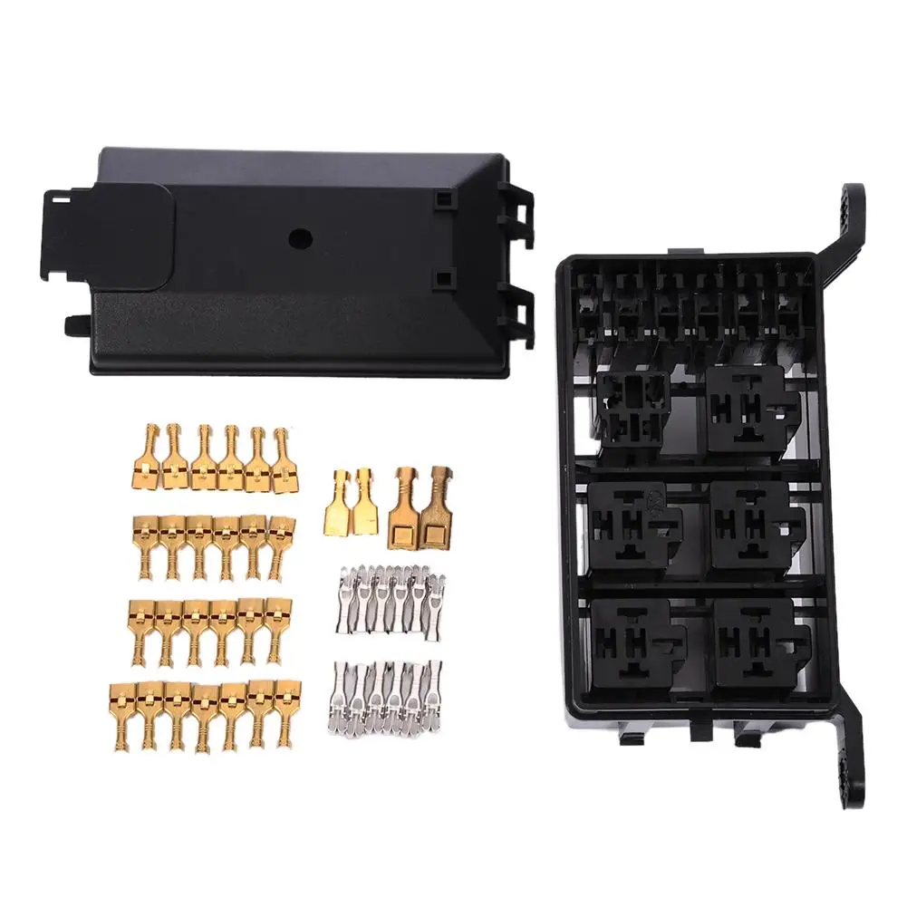 

Auto fuse box 6 relay relay holder 5 road The nacelle insurance car insuranceUnit Type: piece Package Weight: 0.600kg 1.32lb.Pac