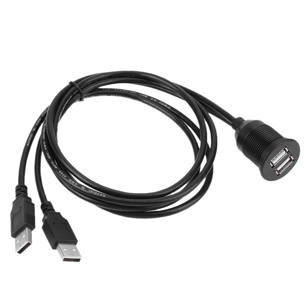 150/5000 1 м двойной USB разъем удлинитель автомобильный фургон приборной панели