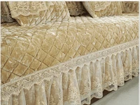 winter warm plush sofa cushion fabric gold velvet european luxury sofa non slip towel