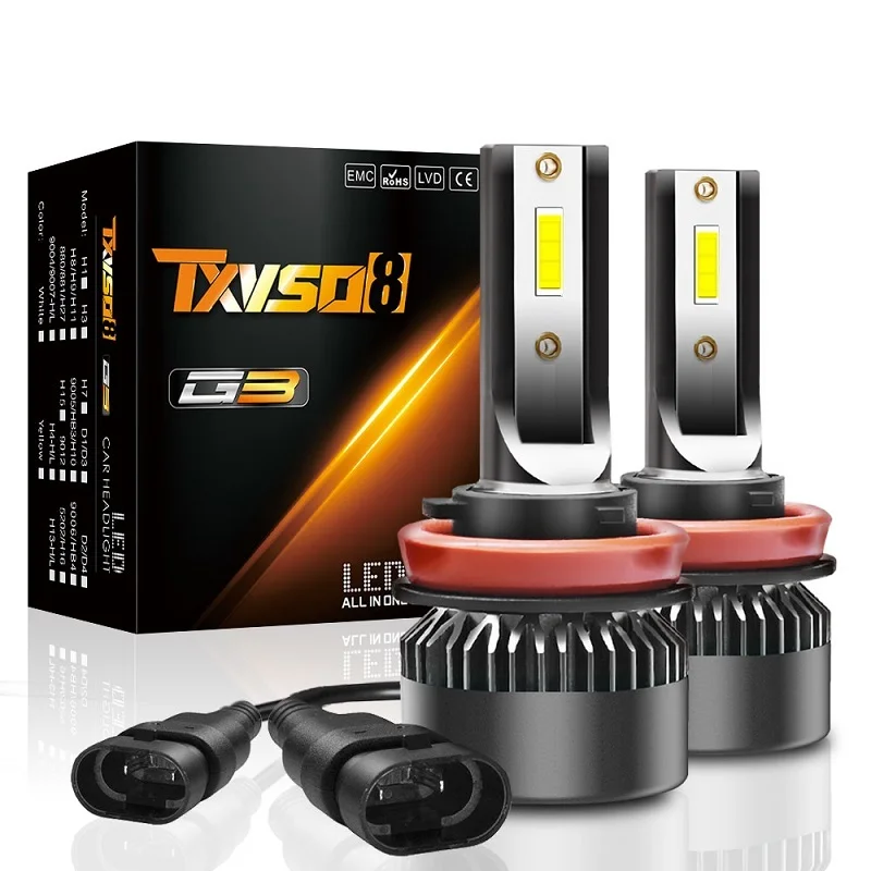 

Universal led h11 6000k car headlights 100w h8 diode lamps 12v h9 bright lights super lamps 10000lm bombellas led lighthouse