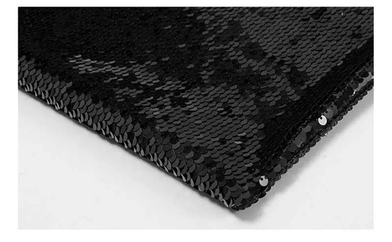Двухсторонняя блестящая ткань для одежды Двусторонняя Золотая, серебряная, блестящая ткань русалки 45X130 см/шт A960