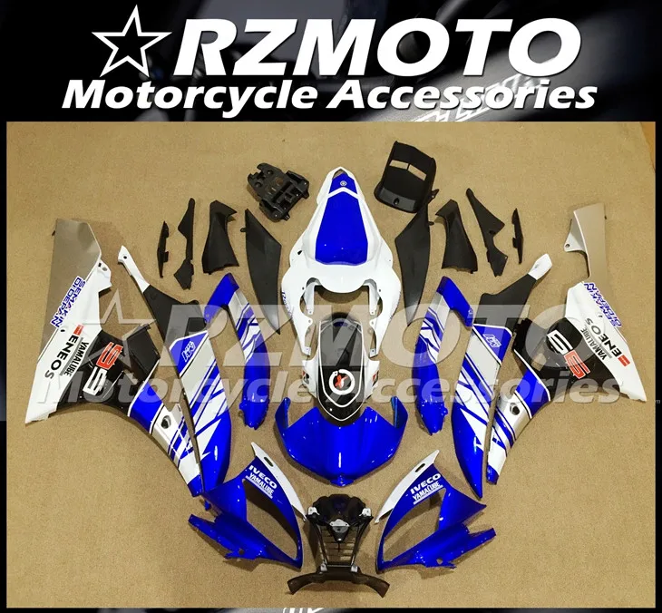 

Injection Mold New ABS whole Motorcycle Fairings kit Fit for YZF-R6 R6 2006 2007 06 07 Bodywork set Blue Cool style