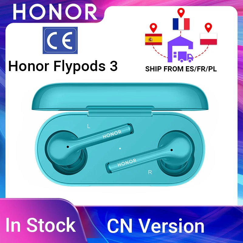 Беспроводные наушники Huawei Honor FlyPods 3 TWS три микрофона шумоподавление Bluetooth 5 0