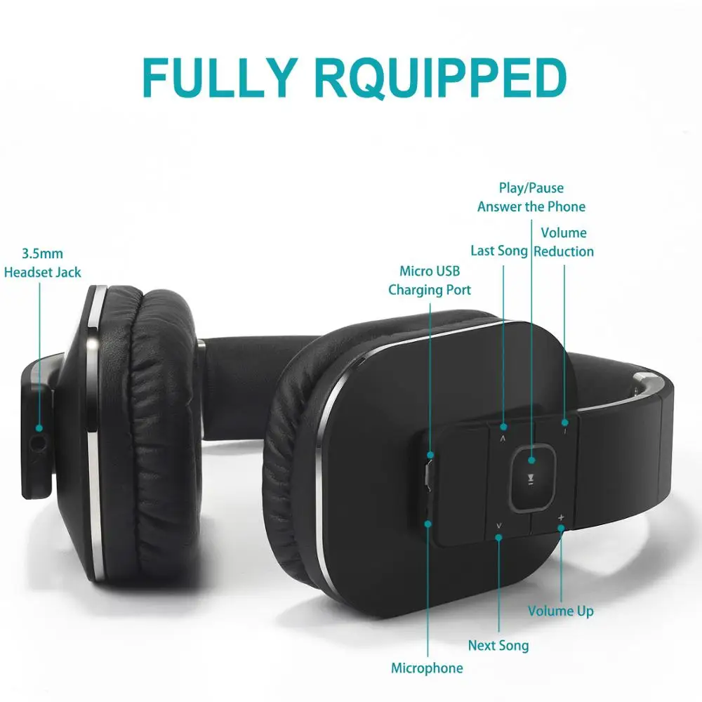 Беспроводные Bluetooth наушники aptX ll EP650 с микрофоном/многоточечным/NFC Накладные