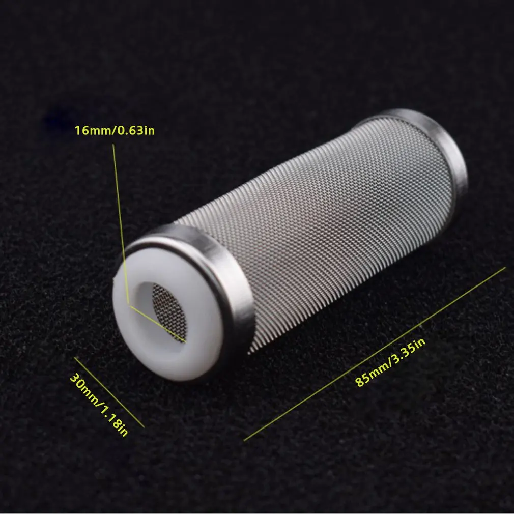 

2pcs/set Aquarium Inflow Inlet Filter Stainless Steel Fish Shrimp Mesh Net Filter Guard Fish Tank Intake Strainer