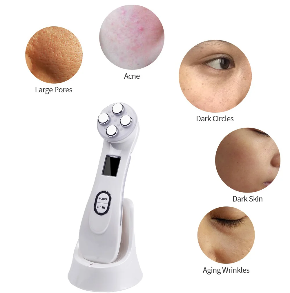 

RF EMS радио мезотерапия Электропорация уход за кожей лица Красота ручка Радио Частота светодиодный фотон уход за кожей омоложения кожи лица, ...