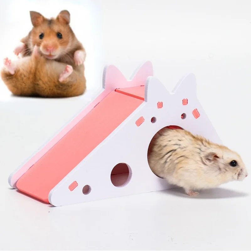 

Assembled Hamster Slide Toy Guinea Pig Golden Bear Funny Breathable Hamster House Nest Chinchillas Wholesale Hamster Accessories