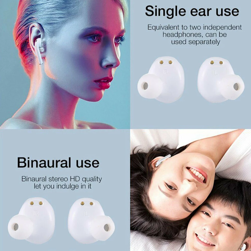 Bluetooth наушники в ухо V5.0 мини шумоподавление портативный говорящий бинауральный