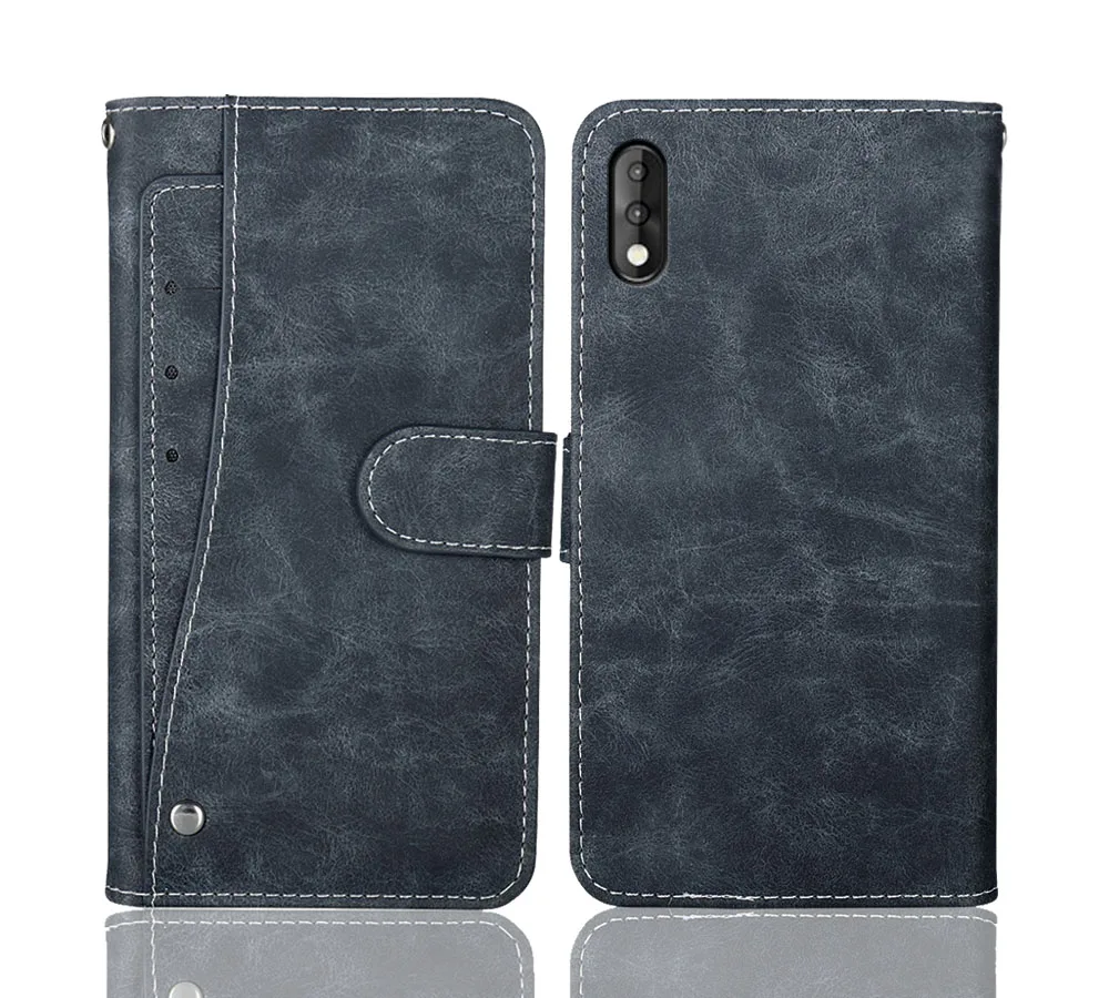 Роскошный кошелек Jinga Goal Plus Case 5.45" винтажный кожаный защитный чехол для телефона с передними слотами для карт.