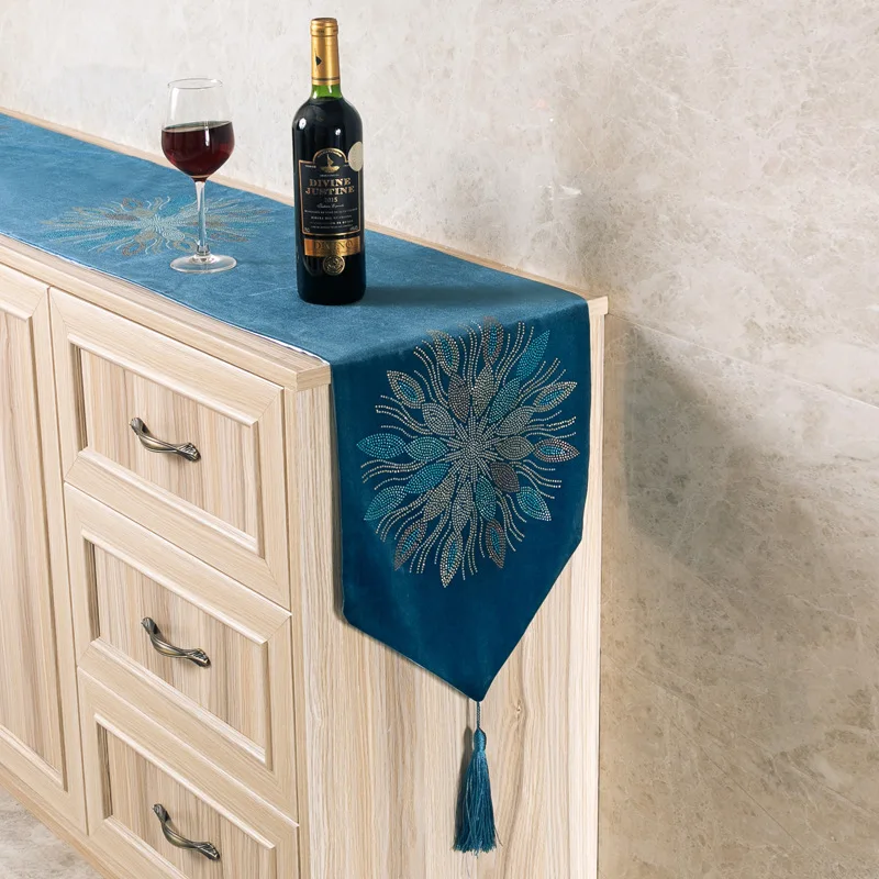 

Роскошная скатерть с кисточками для обеденного стола, домашняя ткань, скатерть для телевизора, кабинета, Пылезащитная скатерть, кружевная с...