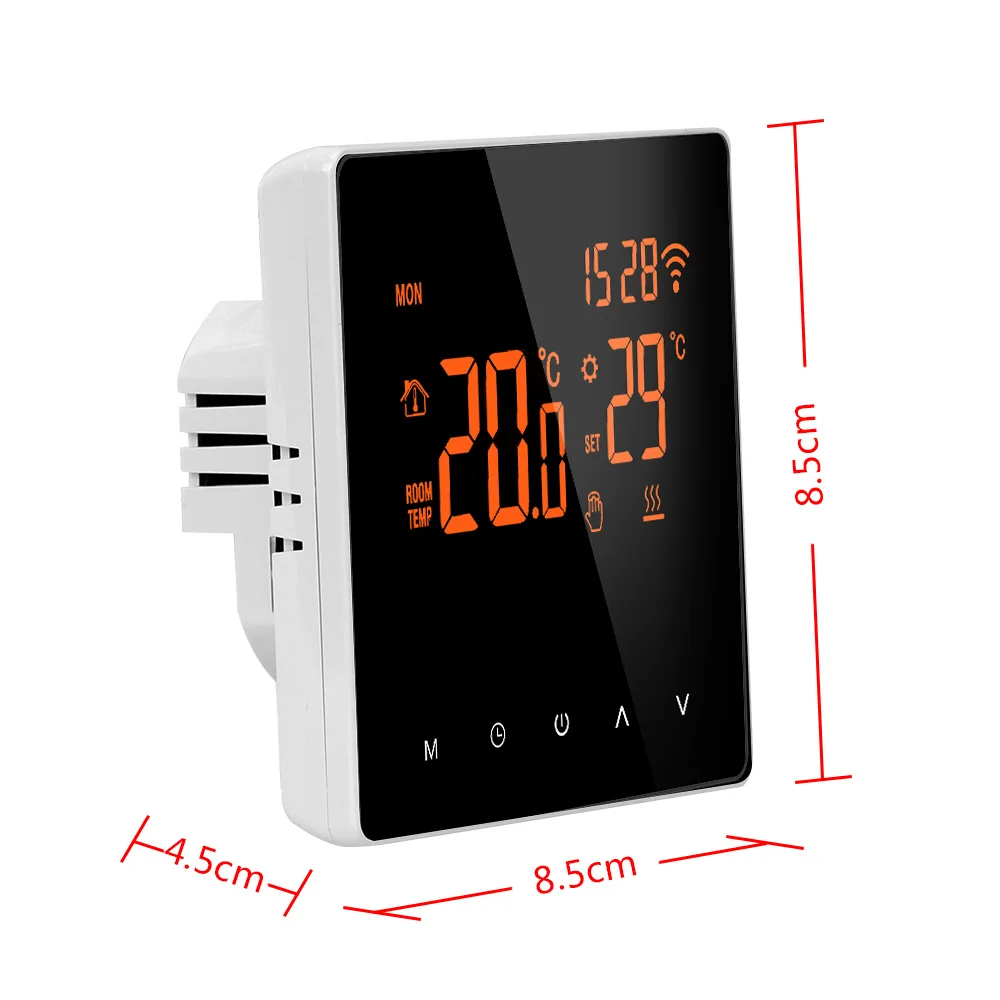 

For Electric Floor Heating Water/Gas Boiler Temperature Remote Controller Touch Screen Normal/WiFi Smart Thermostat LCD Display