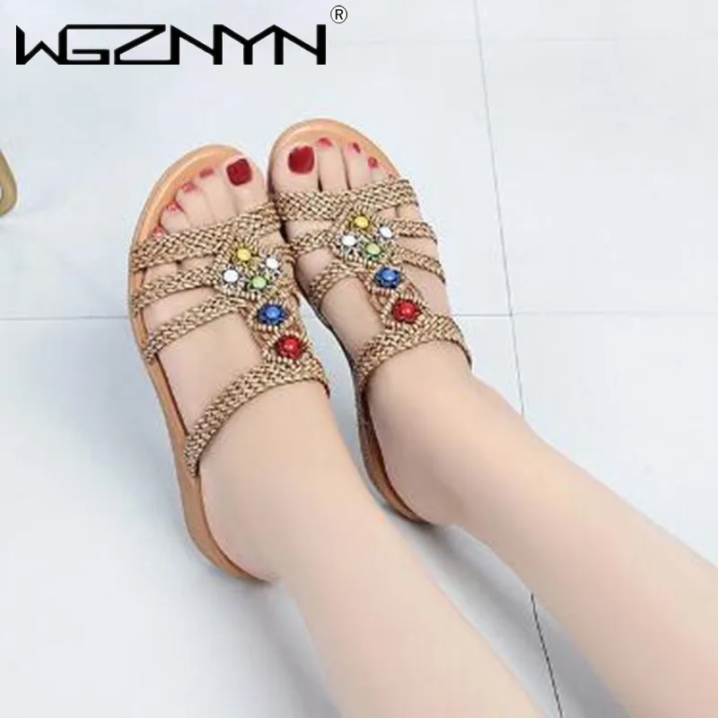 

High Heels Ladies Slippers Women Casual Wedges Platform Shoes Fashion Open Toe Height Increasing Woman Beach Slide Slipper Femm