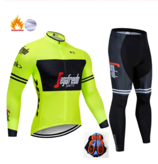 Winter Cycling Suit Треккинг SEGAFREDO зимний теплый флисовый комплект Джерси для велоспорта термальная одежда для велоспорта Mtb Одежда для верховой езды Ropa Ciclismo - Цвет: Winter Cycling Suit